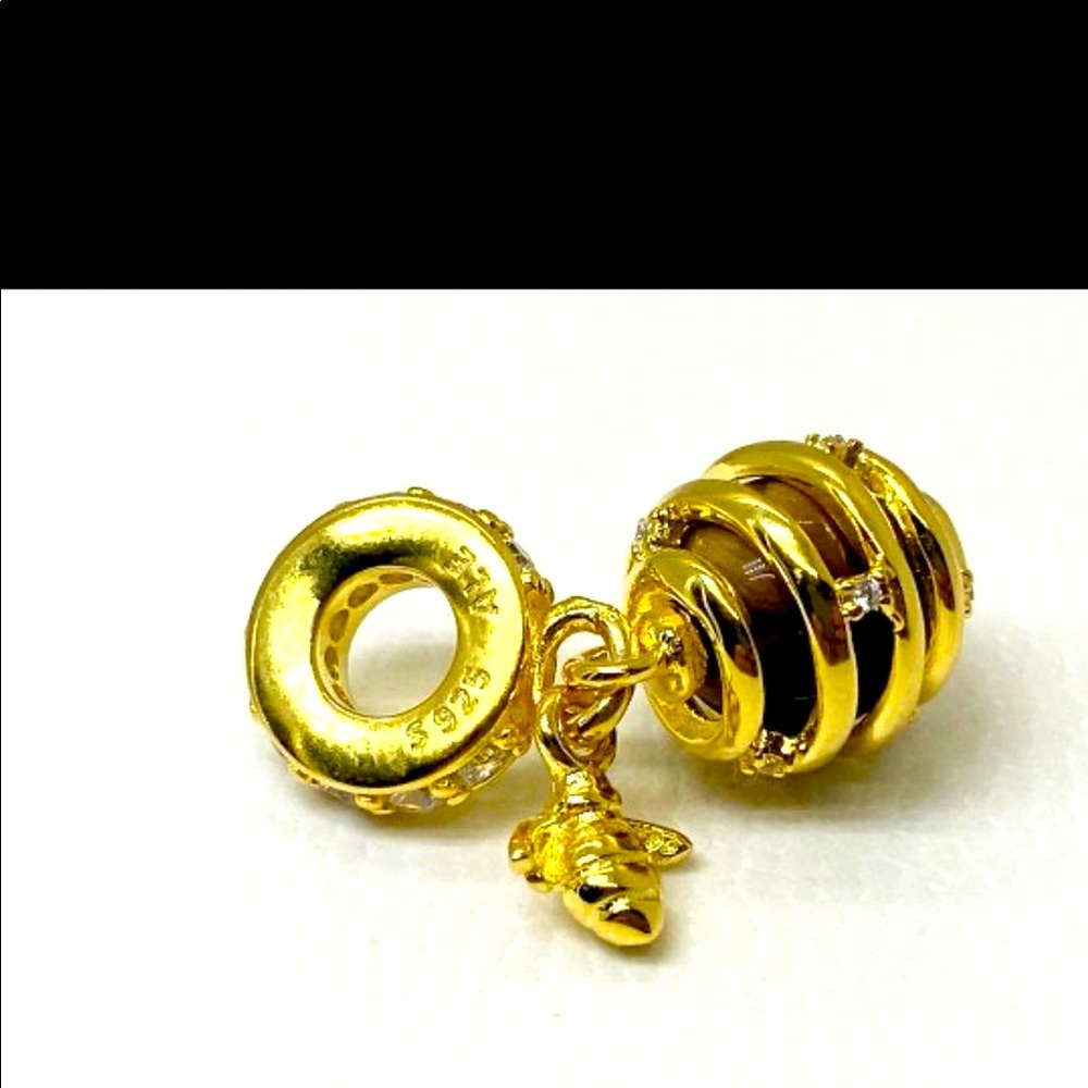 Honeycomb Pandora charm